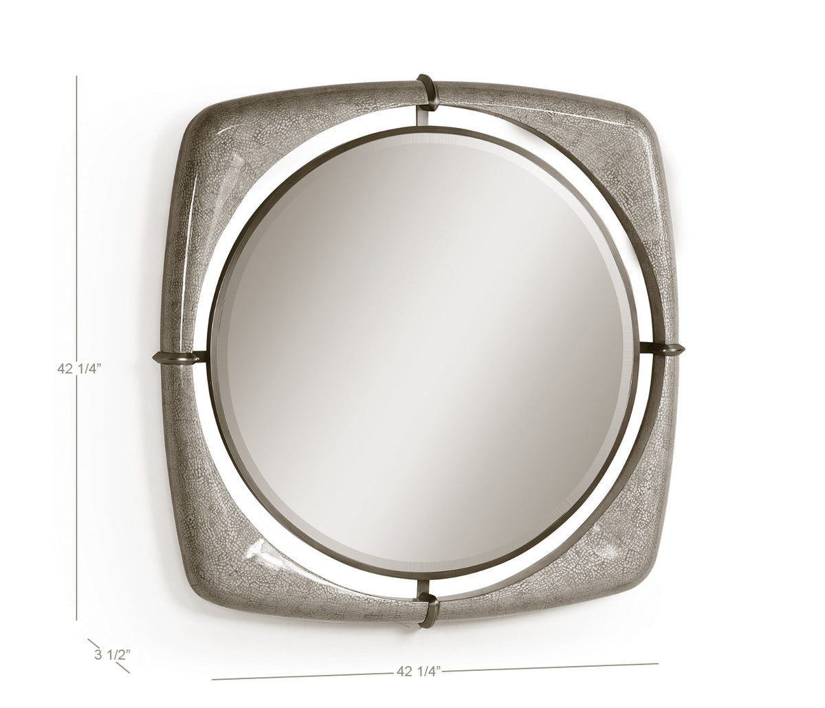 Toulouse Eggshell Mirror 42"