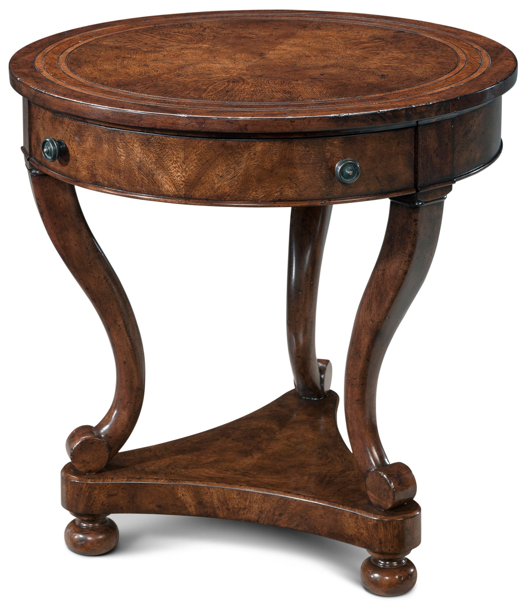 Occasionally Italian Side Table in Cerejeira Veneer, Mahogany - Theodore Alexander