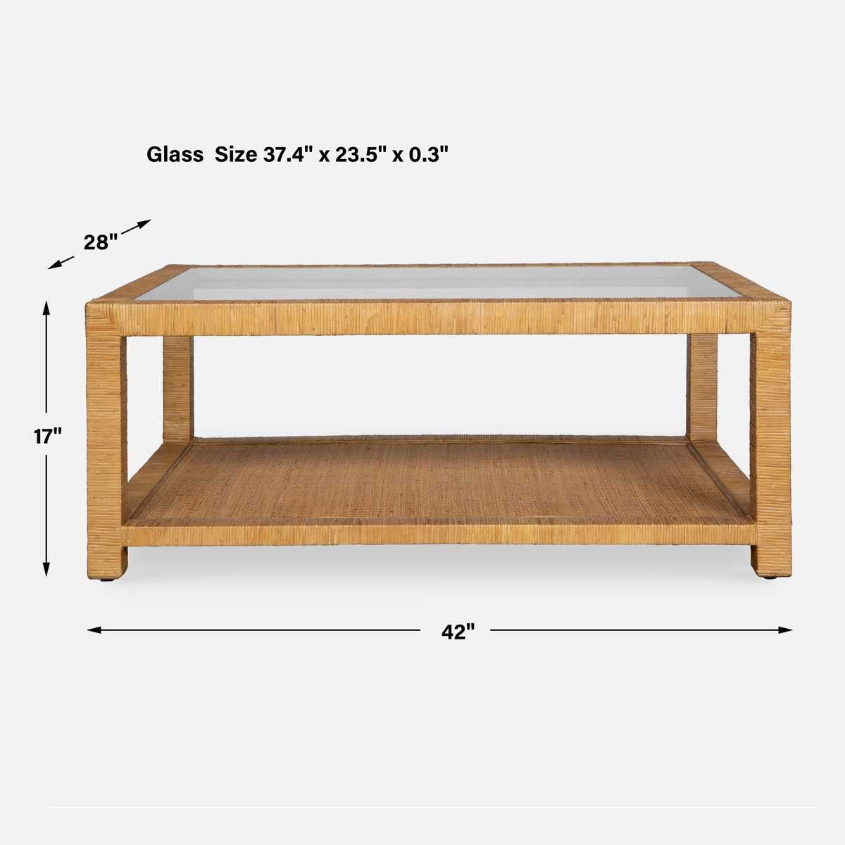 Kensing Coffee Table, Natural – Furniture by Uttermost | Sutter & Vale