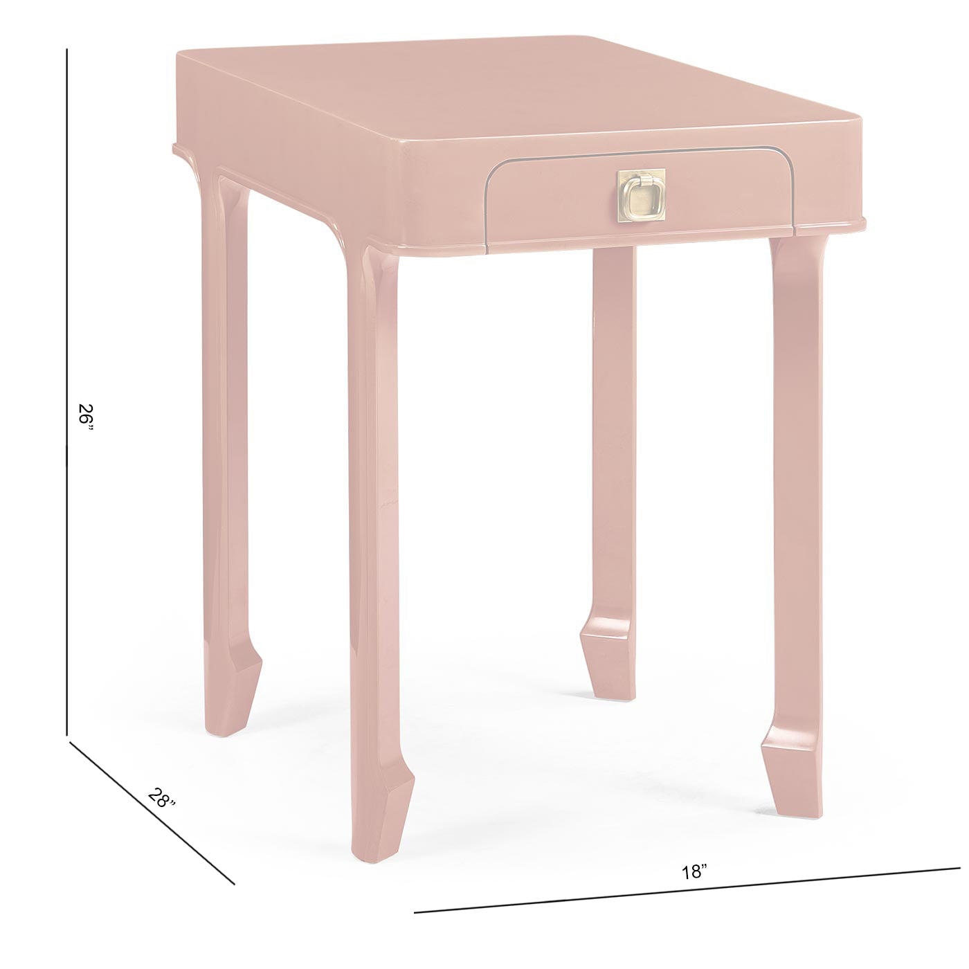 Polly Rose Rectangular End Table