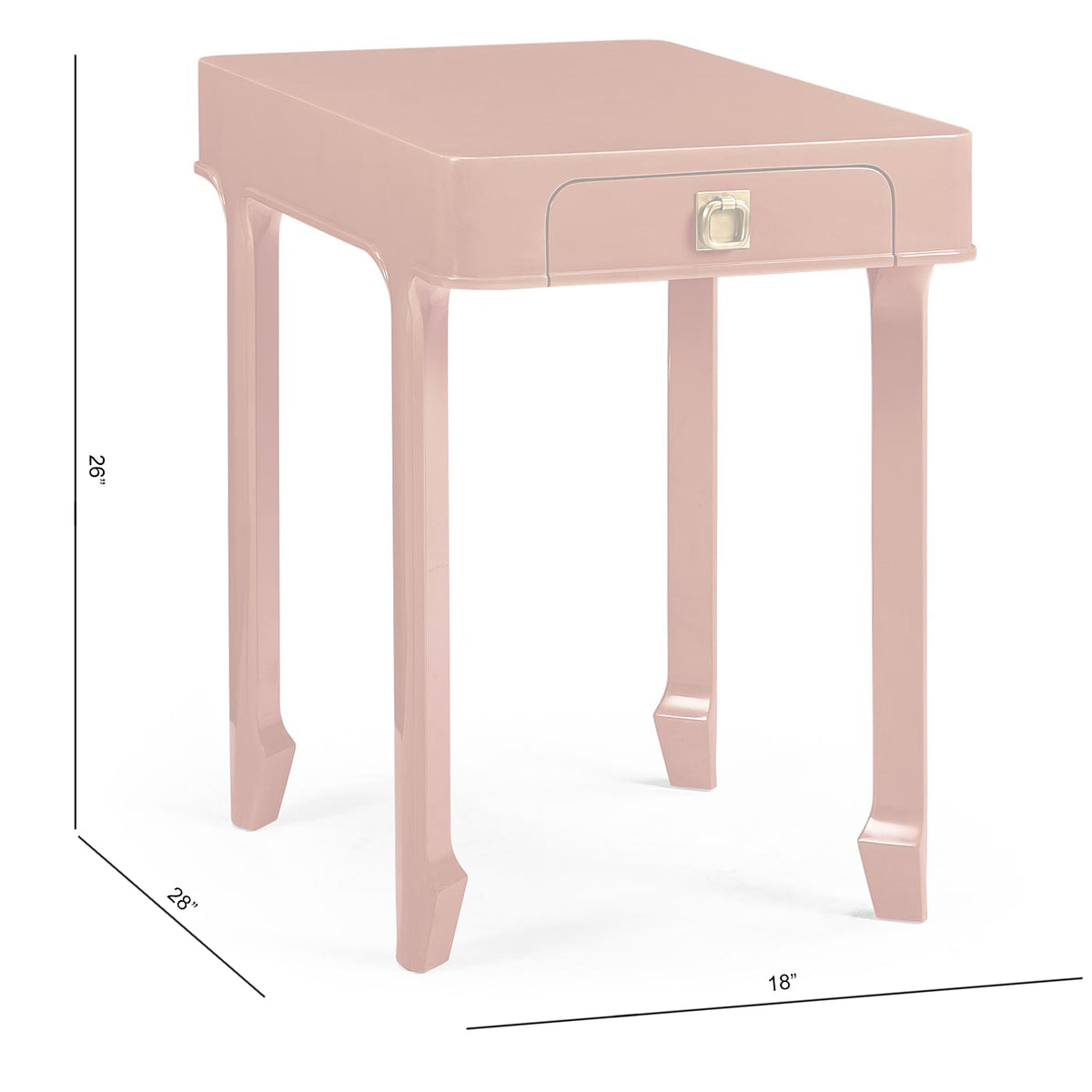 Polly Rose Rectangular End Table
