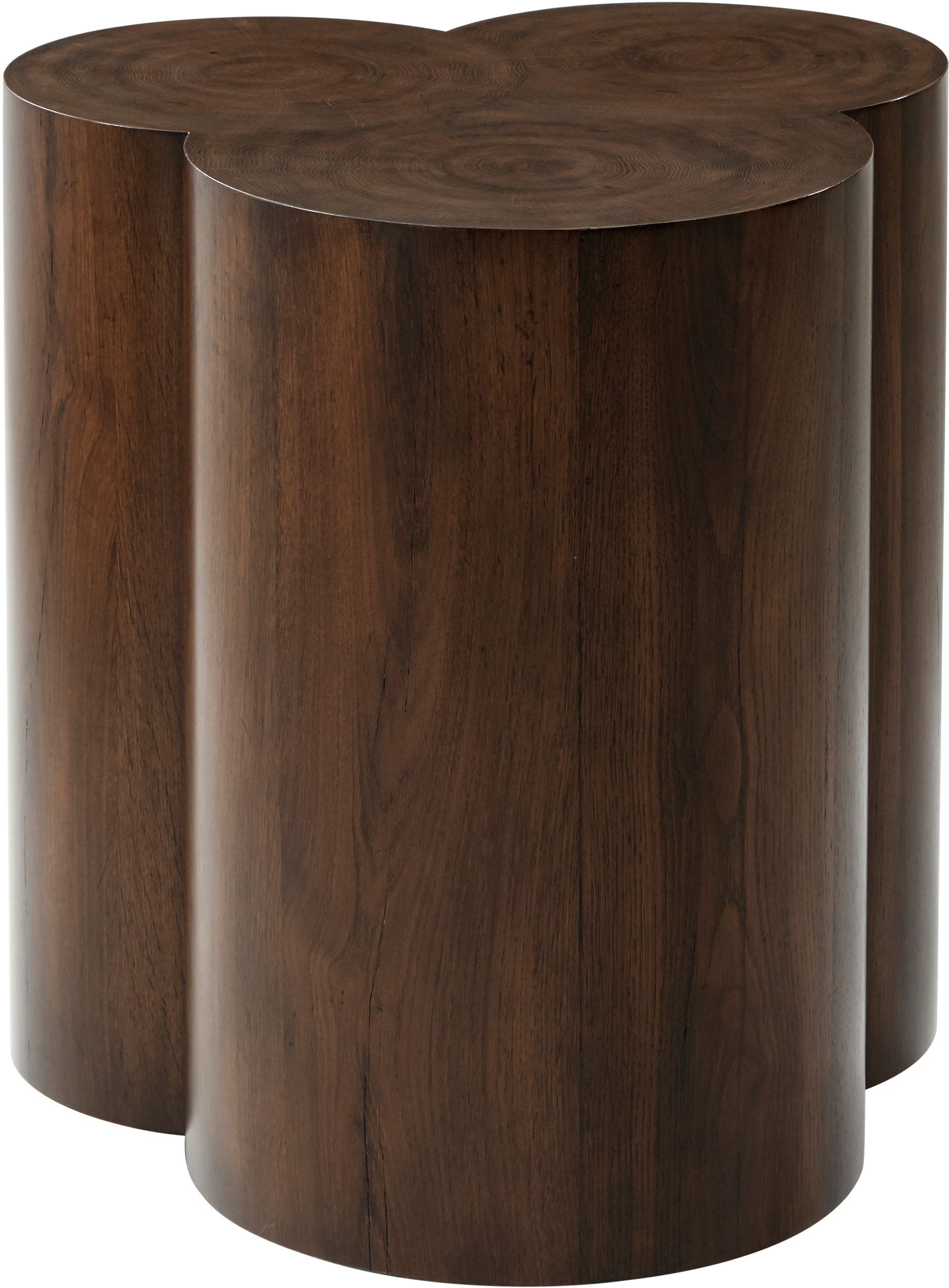 Claiborne Side Table in Oak Heart Veneer, Oak Veneer - Theodore Alexander