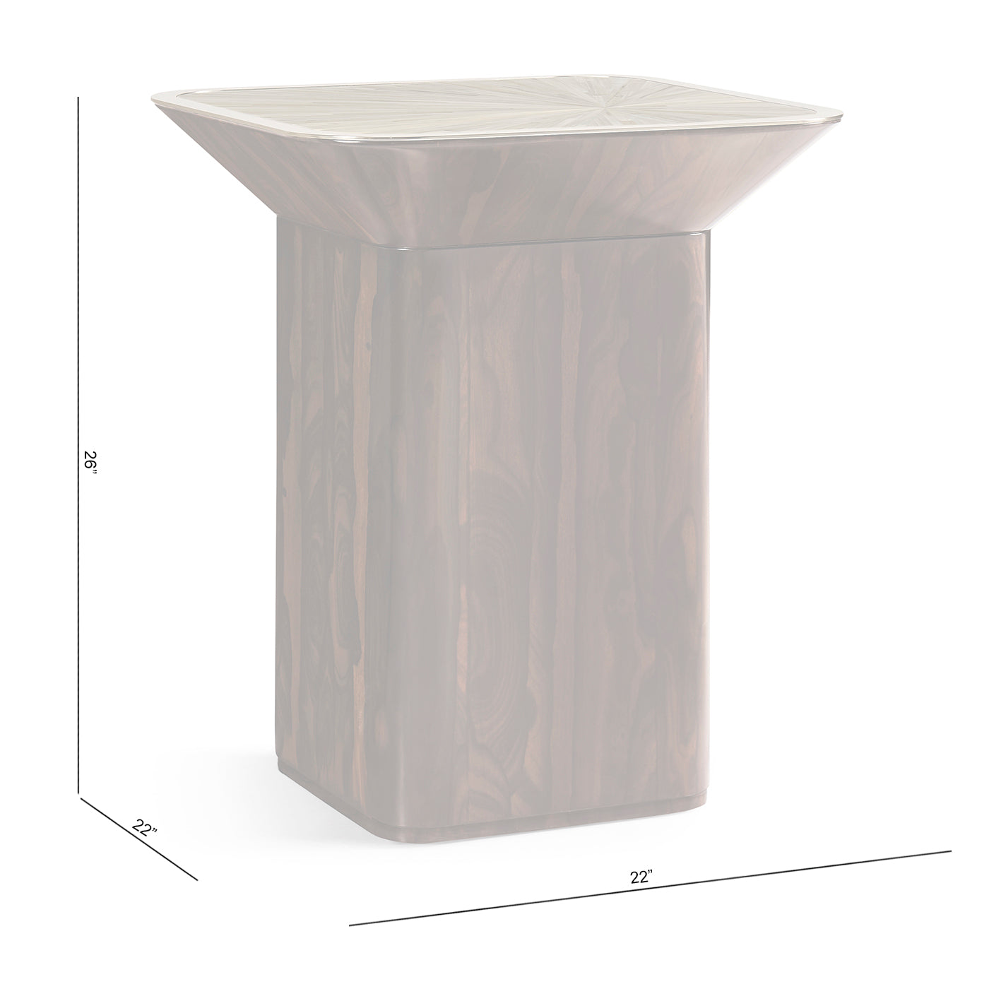 Terra Square Lamp Table