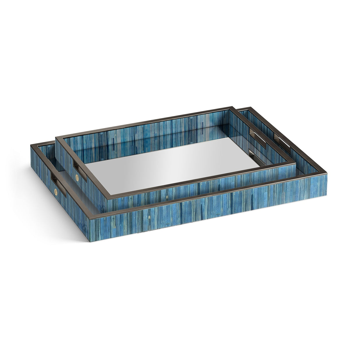 Sapphire Rectangular Tray - Set of 2