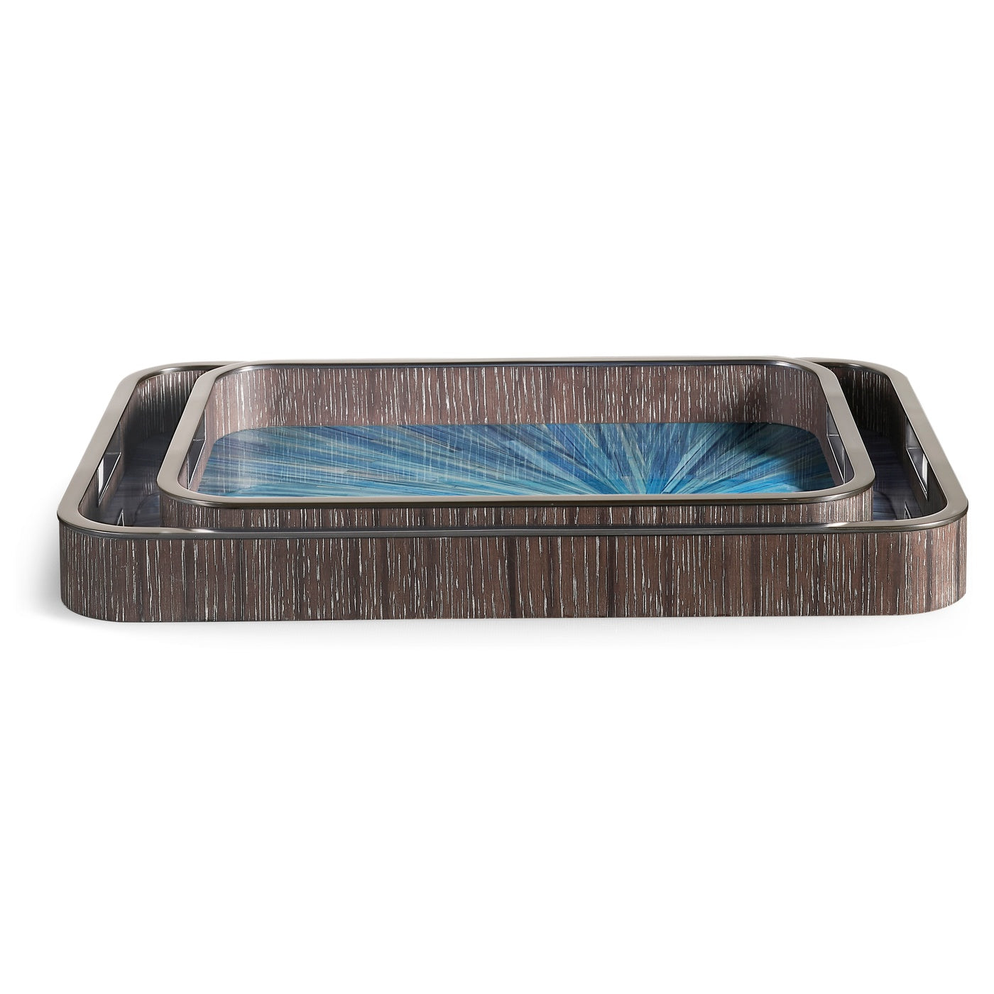 Sapphire Rectangular Tray - Set of 2