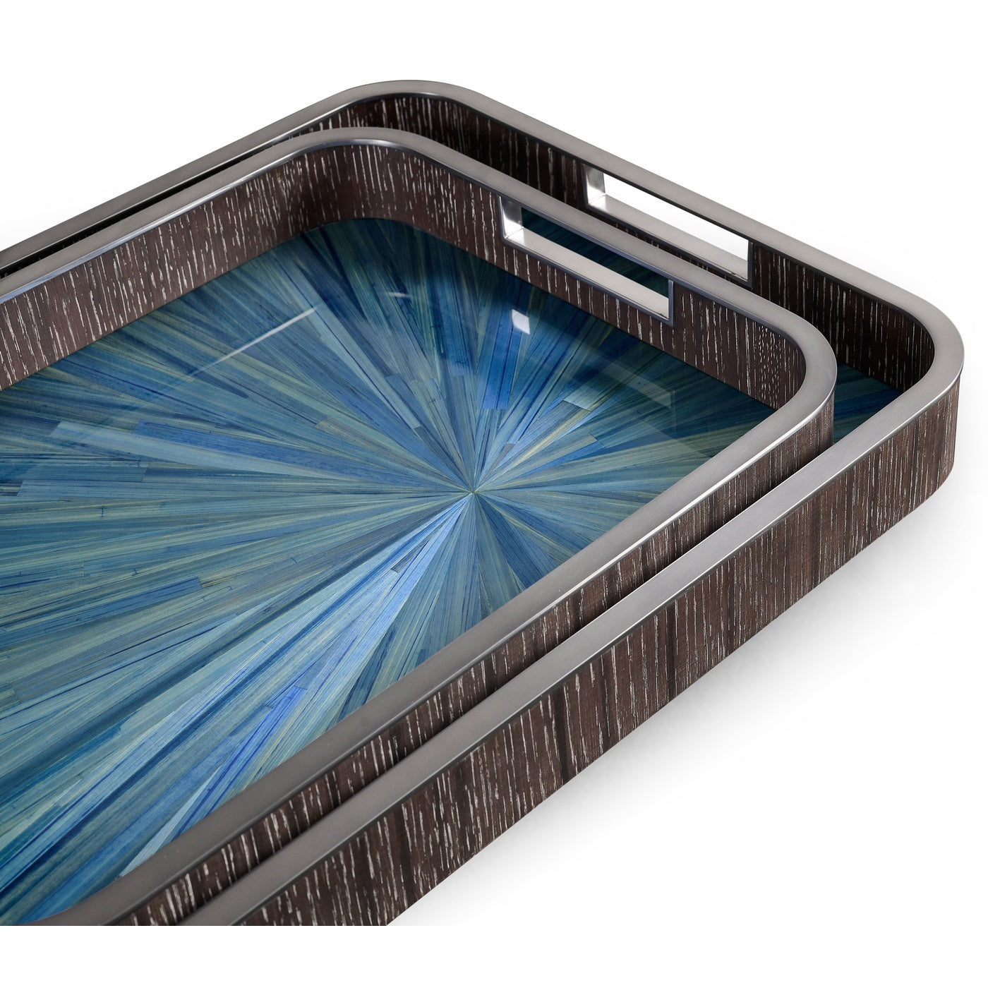 Sapphire Rectangular Tray - Set of 2
