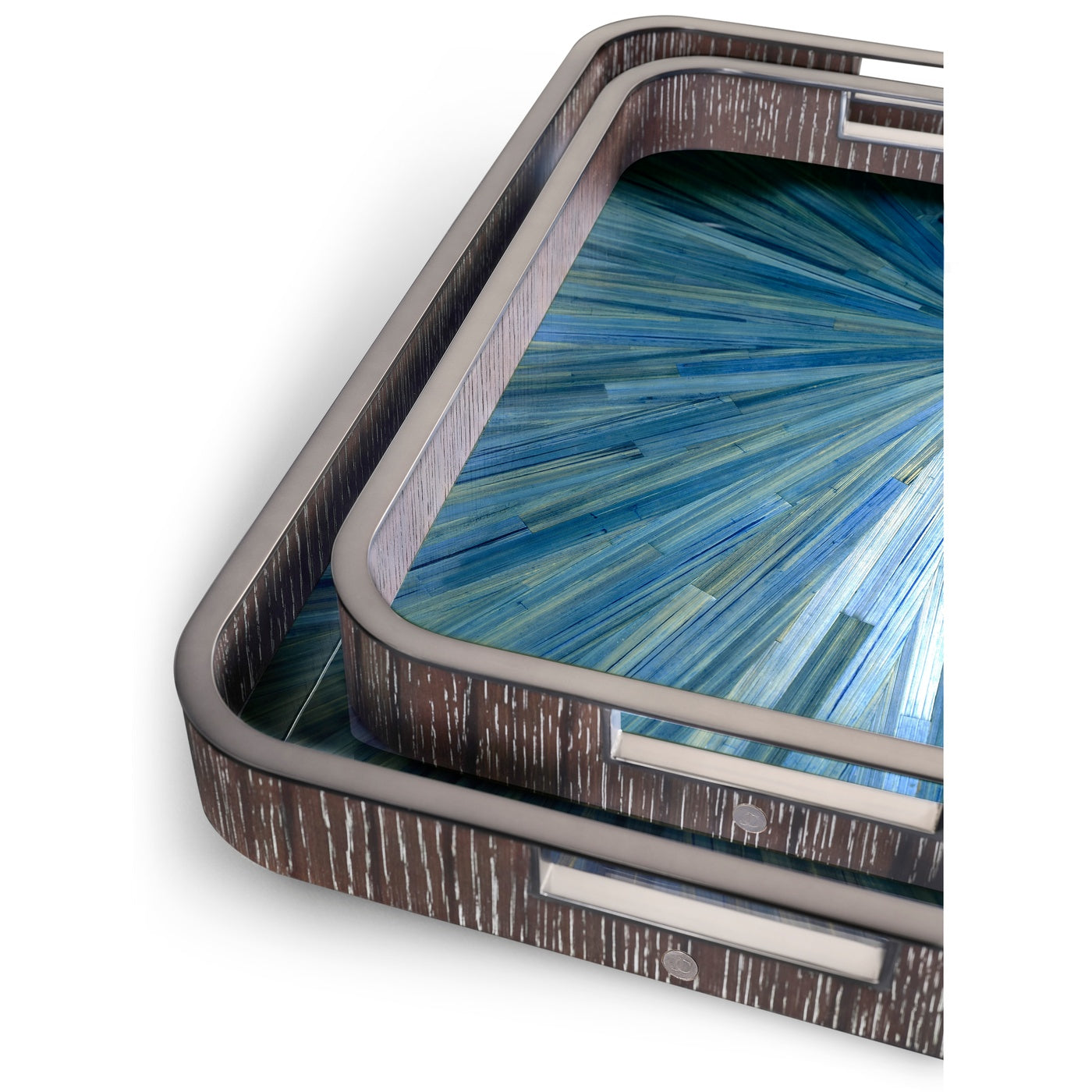 Sapphire Rectangular Tray - Set of 2