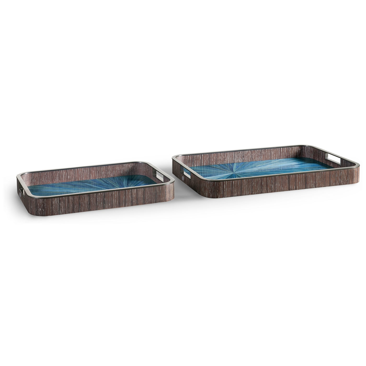 Sapphire Rectangular Tray - Set of 2