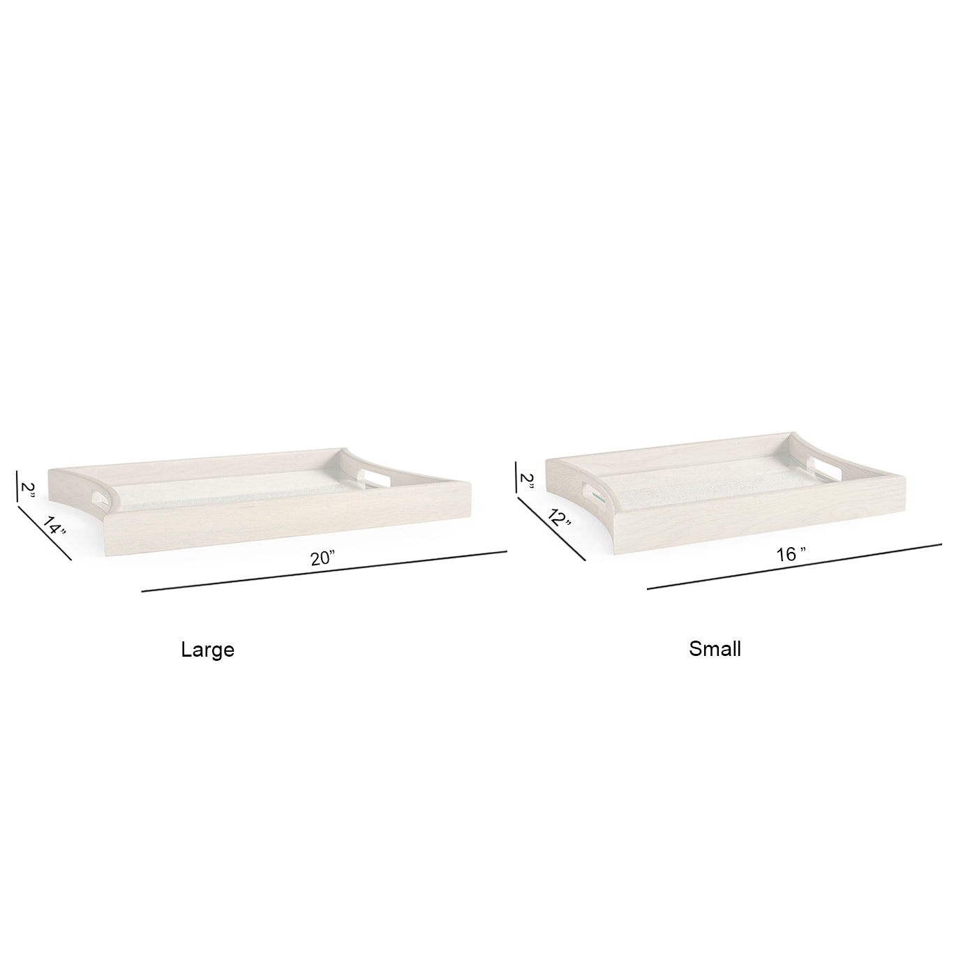 Catenary Rectangular Tray - Set of 2
