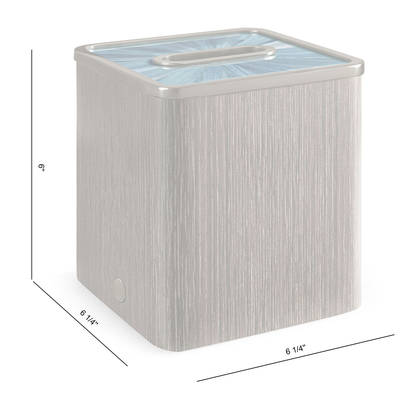 Sapphire Square Tissue Box