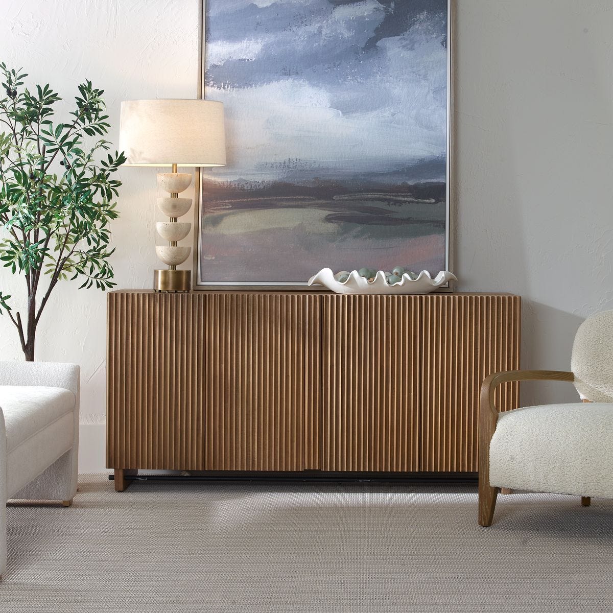 Kellem 4 Door Cabinet – Furniture by Uttermost | Sutter & Vale