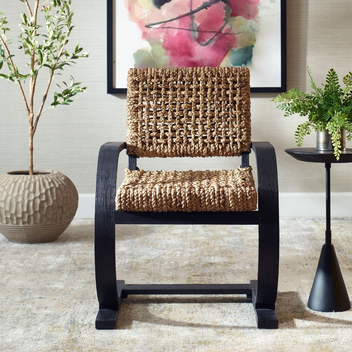Rehema Dining Chair, Black – Furniture by Uttermost | Sutter & Vale