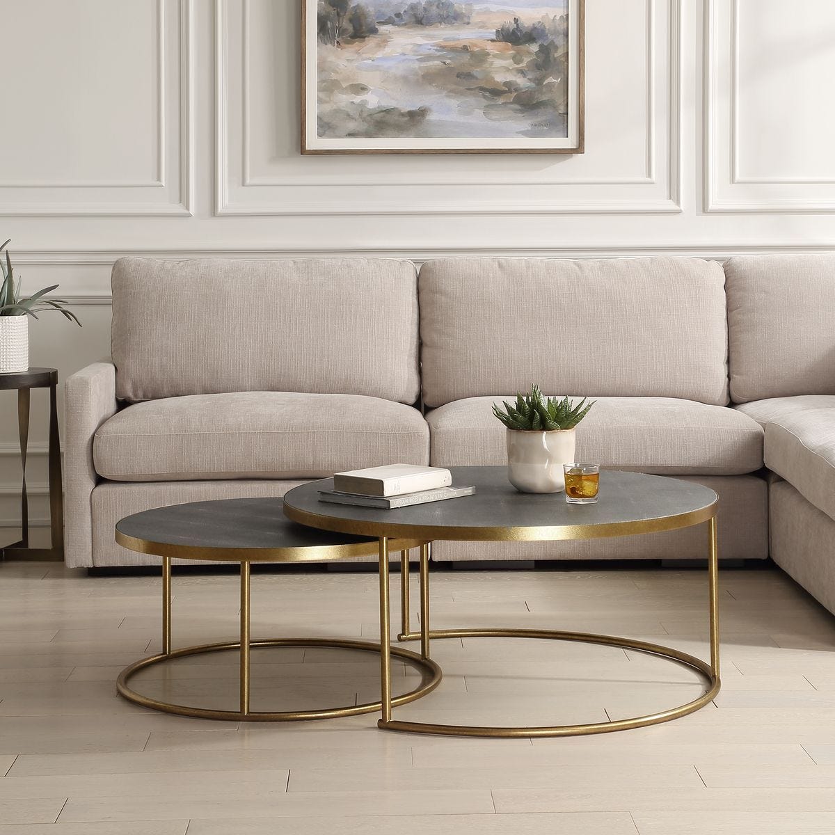 Aragon Nesting Coffee Tables, Gray S/2 – Furniture by Uttermost | Sutter & Vale