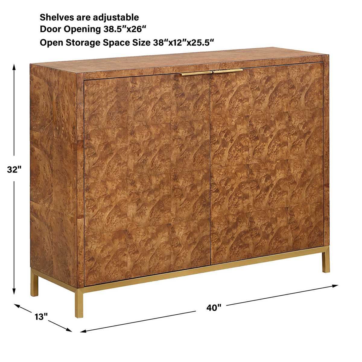 Jethro 2 Door Cabinet – Furniture by Uttermost | Sutter & Vale