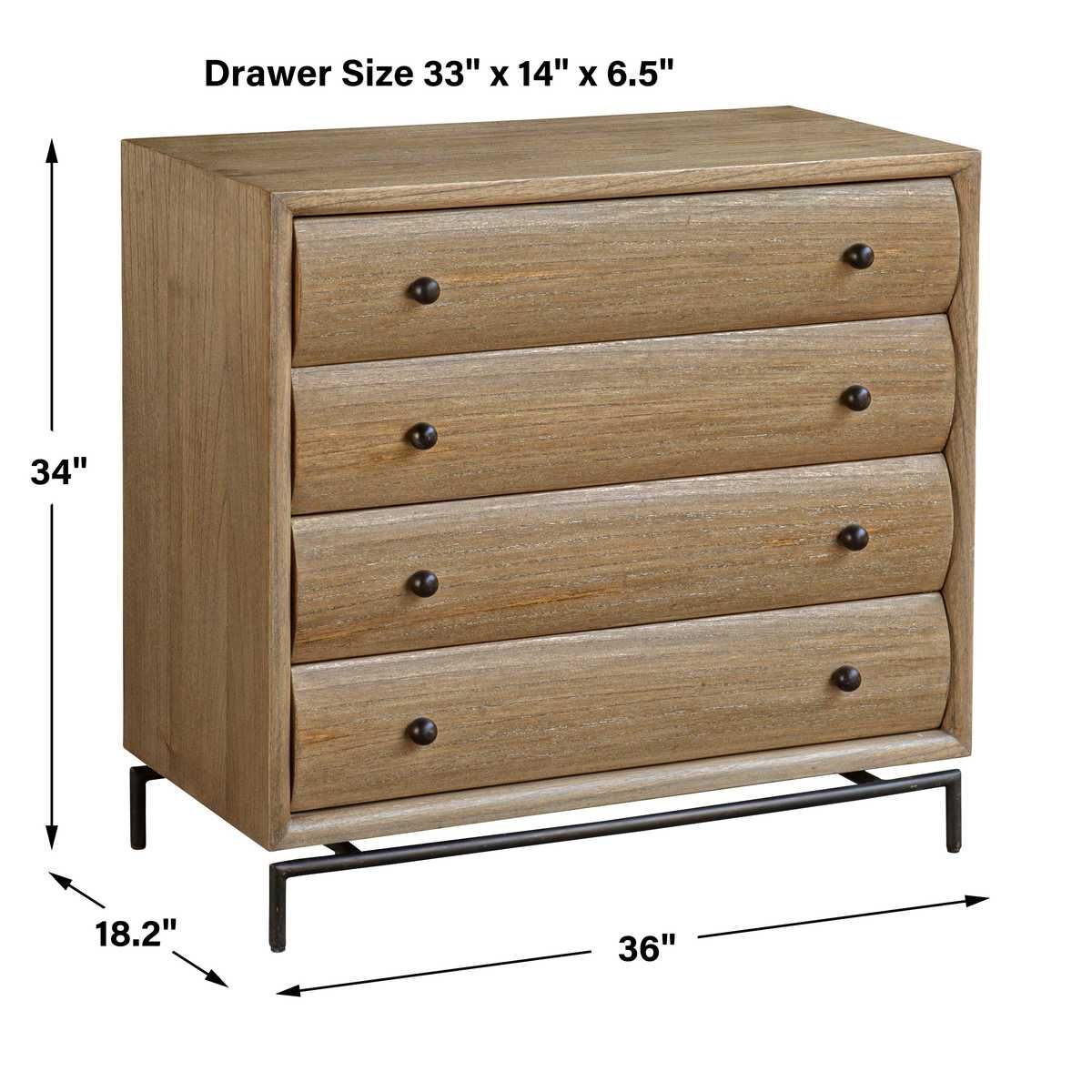 Millard 4 Drawer Chest – Furniture by Uttermost | Sutter & Vale