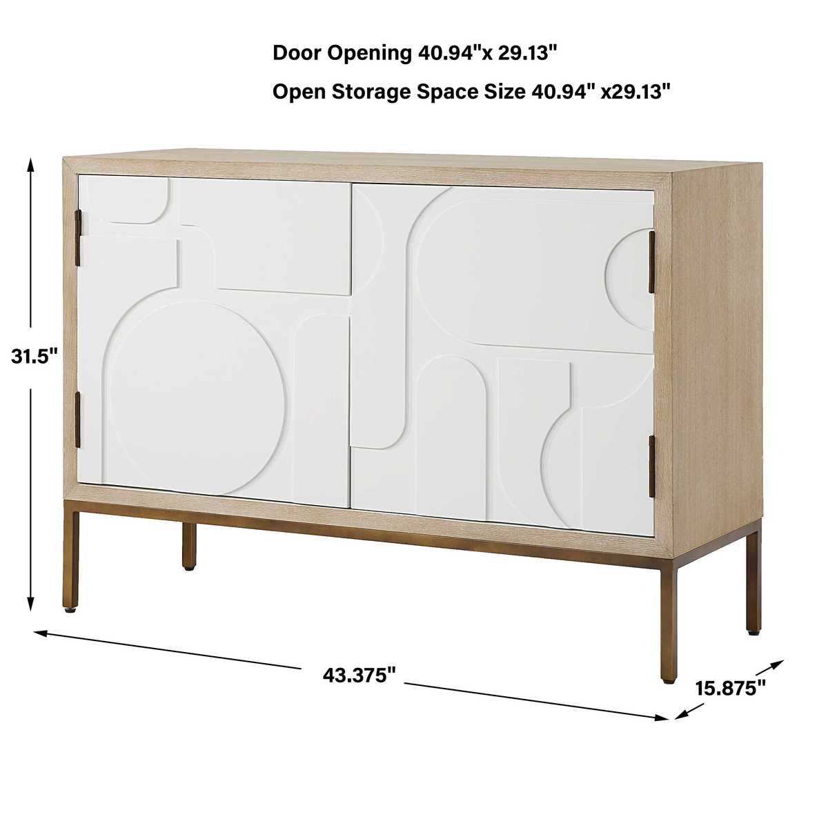 Weimar 2 Door Cabinet – Furniture by Uttermost | Sutter & Vale