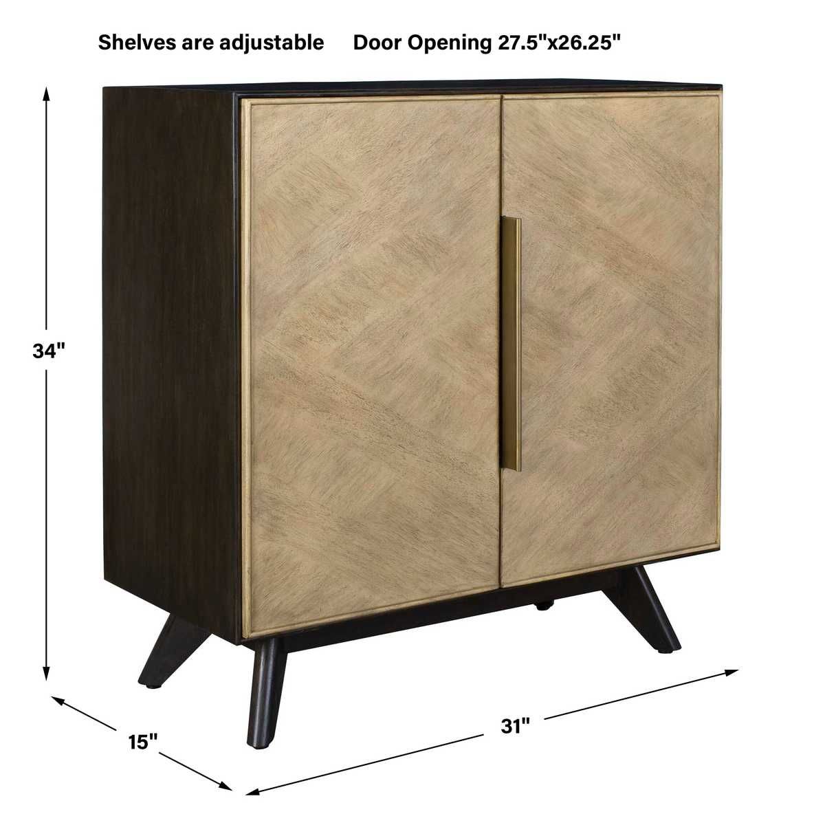 Reina 2 Door Cabinet – Furniture by Uttermost | Sutter & Vale