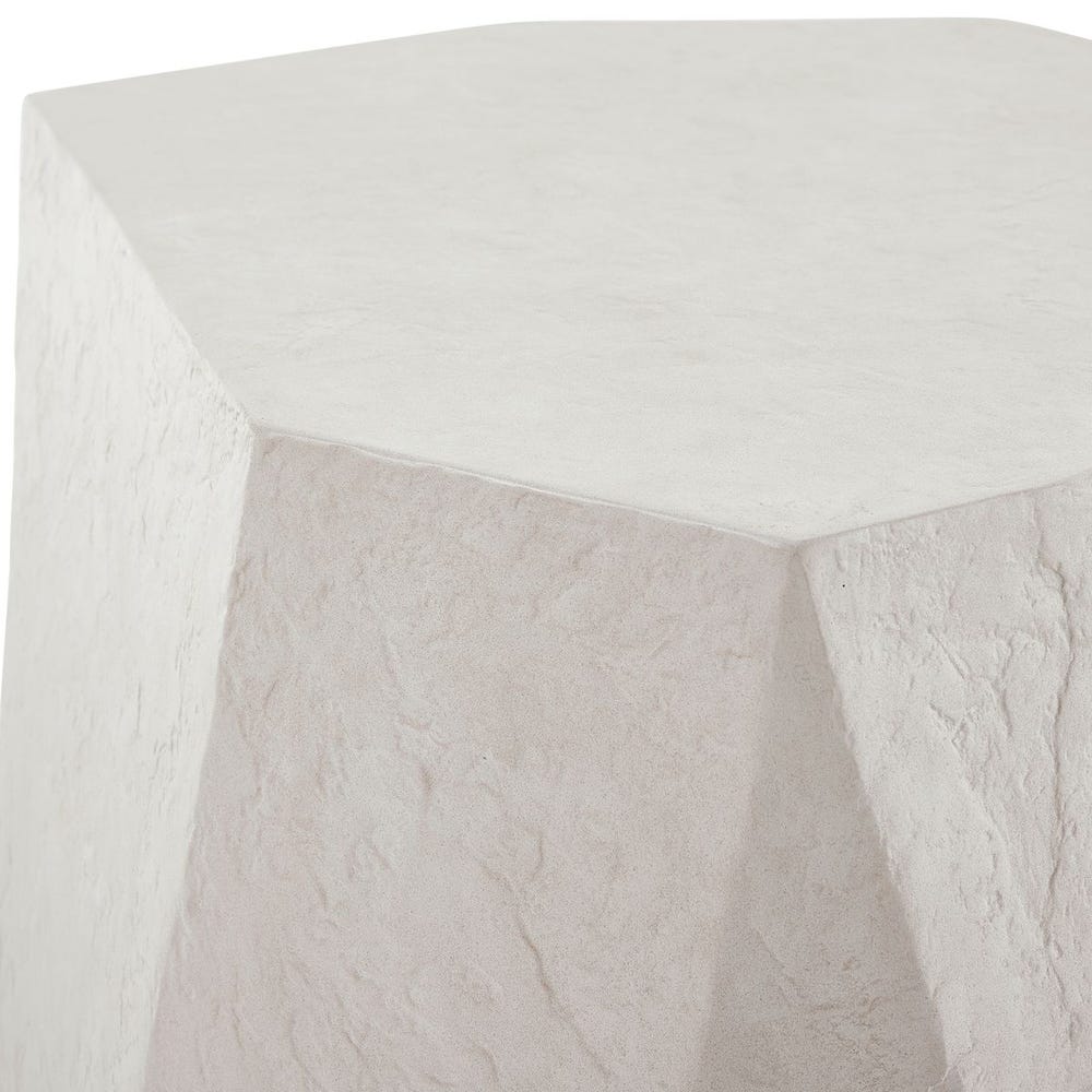 Parra Indoor-Outdoor Side Table, Limestone