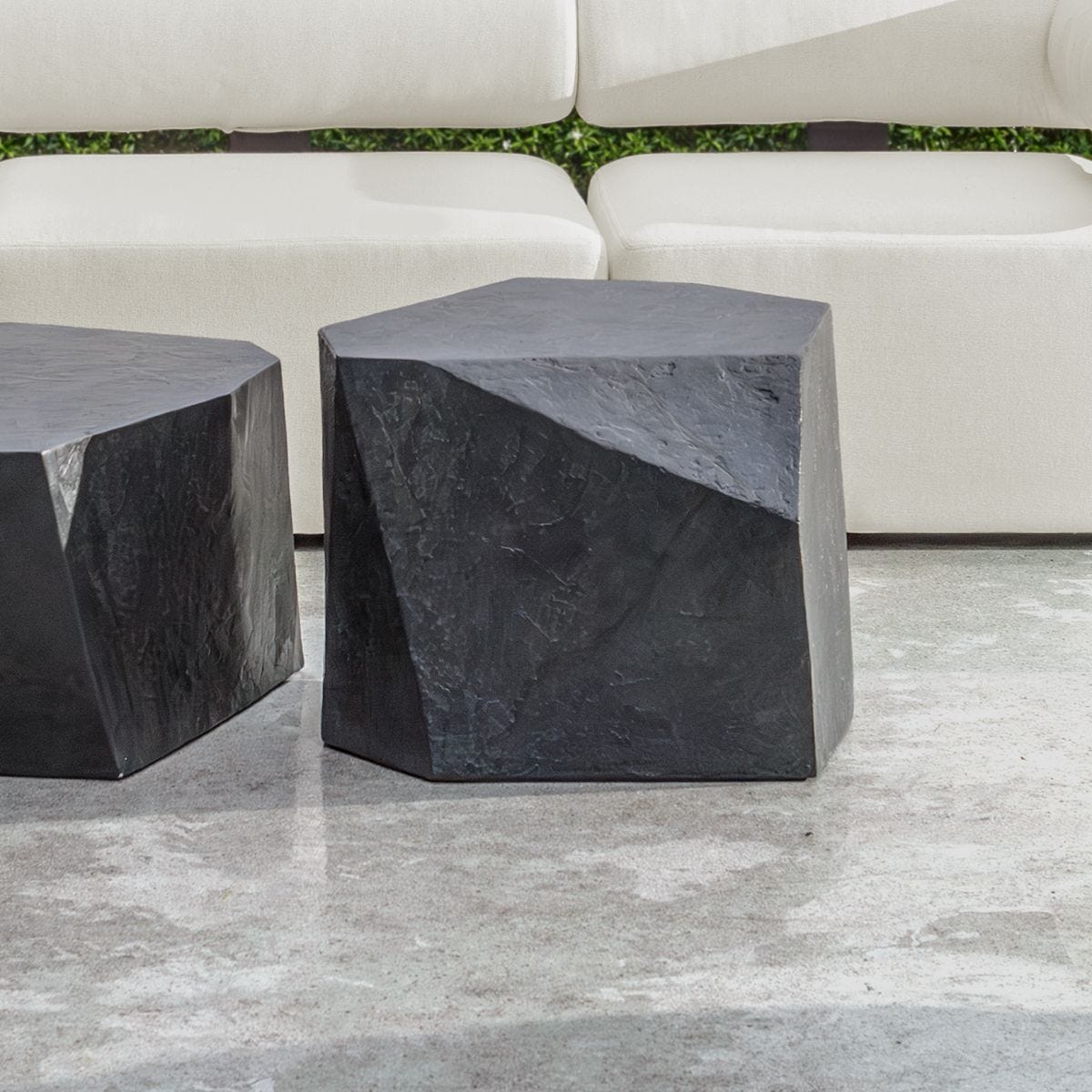 Parra Indoor-Outdoor Side Table, Slate – Furniture by Uttermost | Sutter & Vale