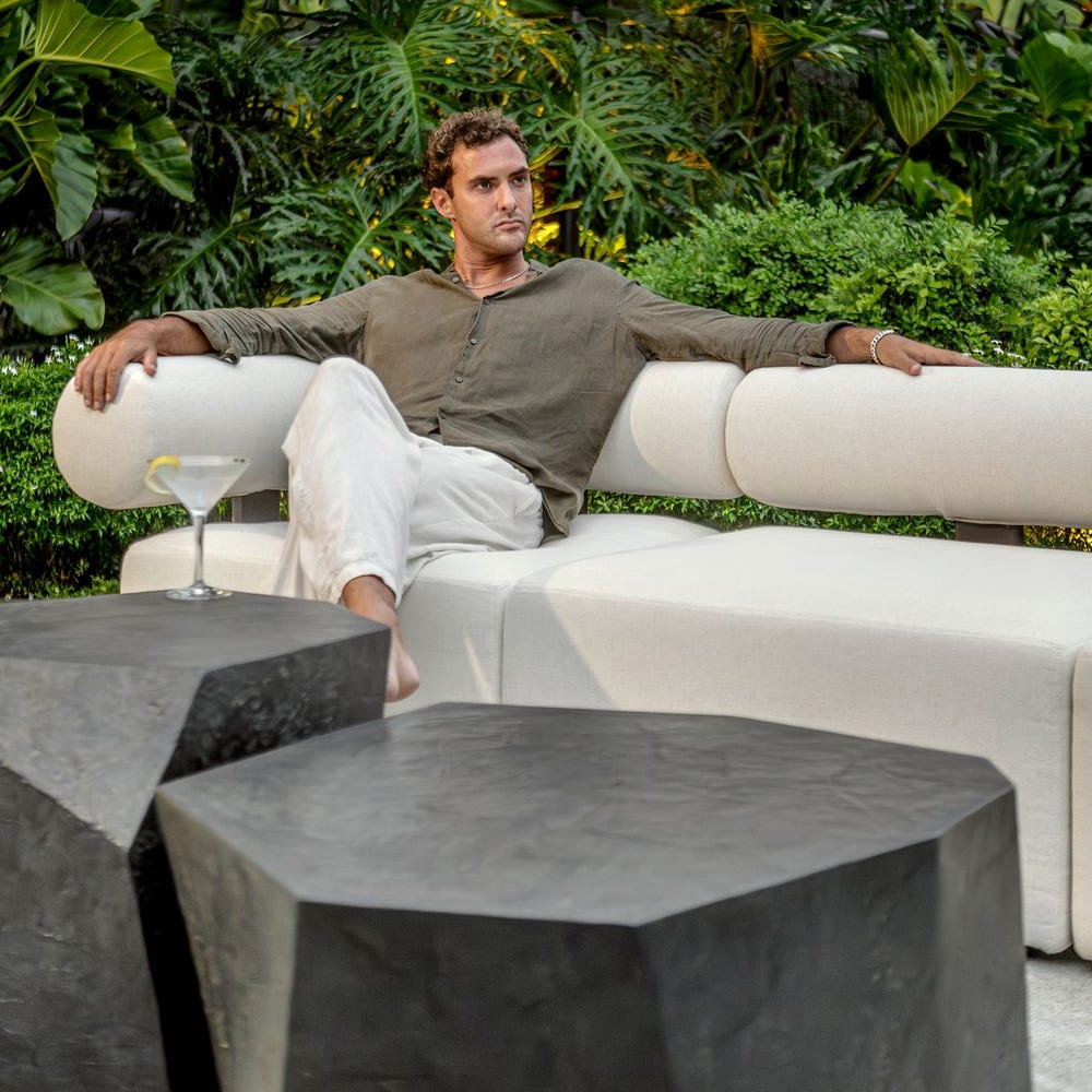 Parra Indoor-Outdoor Side Table, Slate
