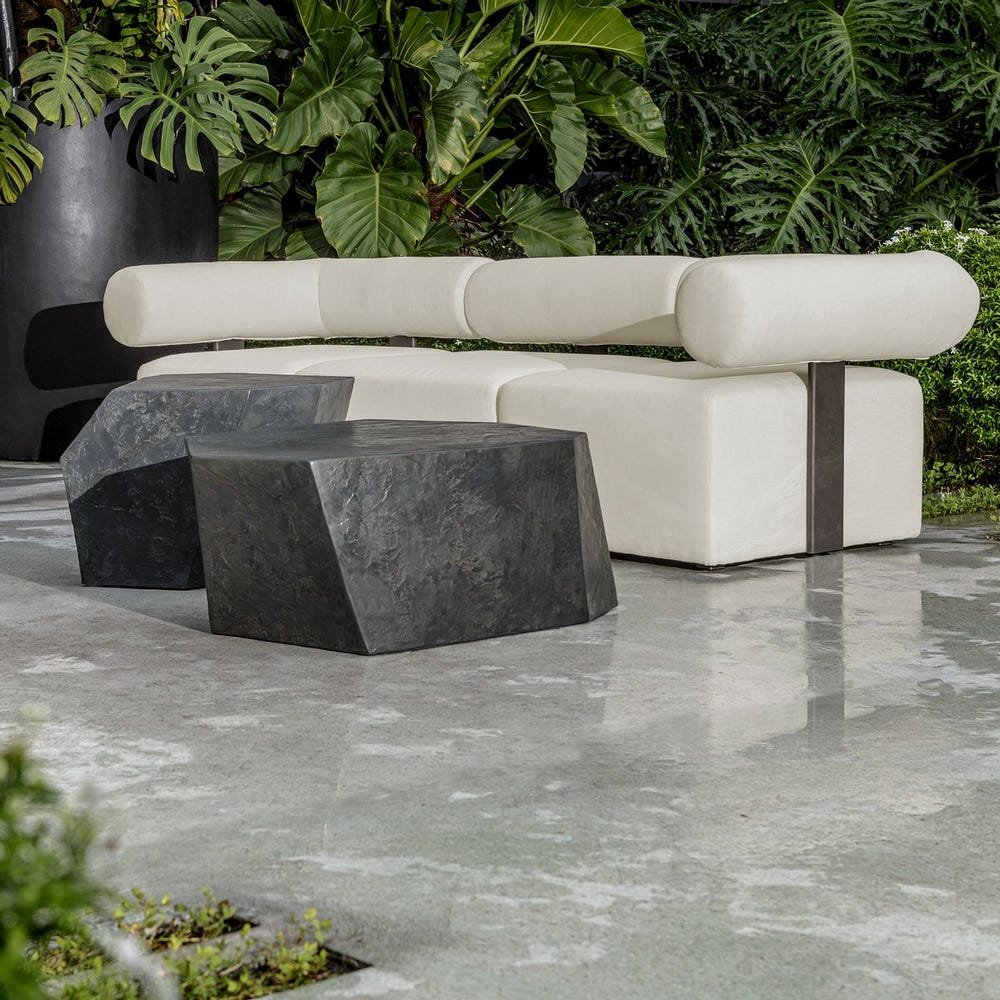 Parra Indoor-Outdoor Coffee Table, Slate
