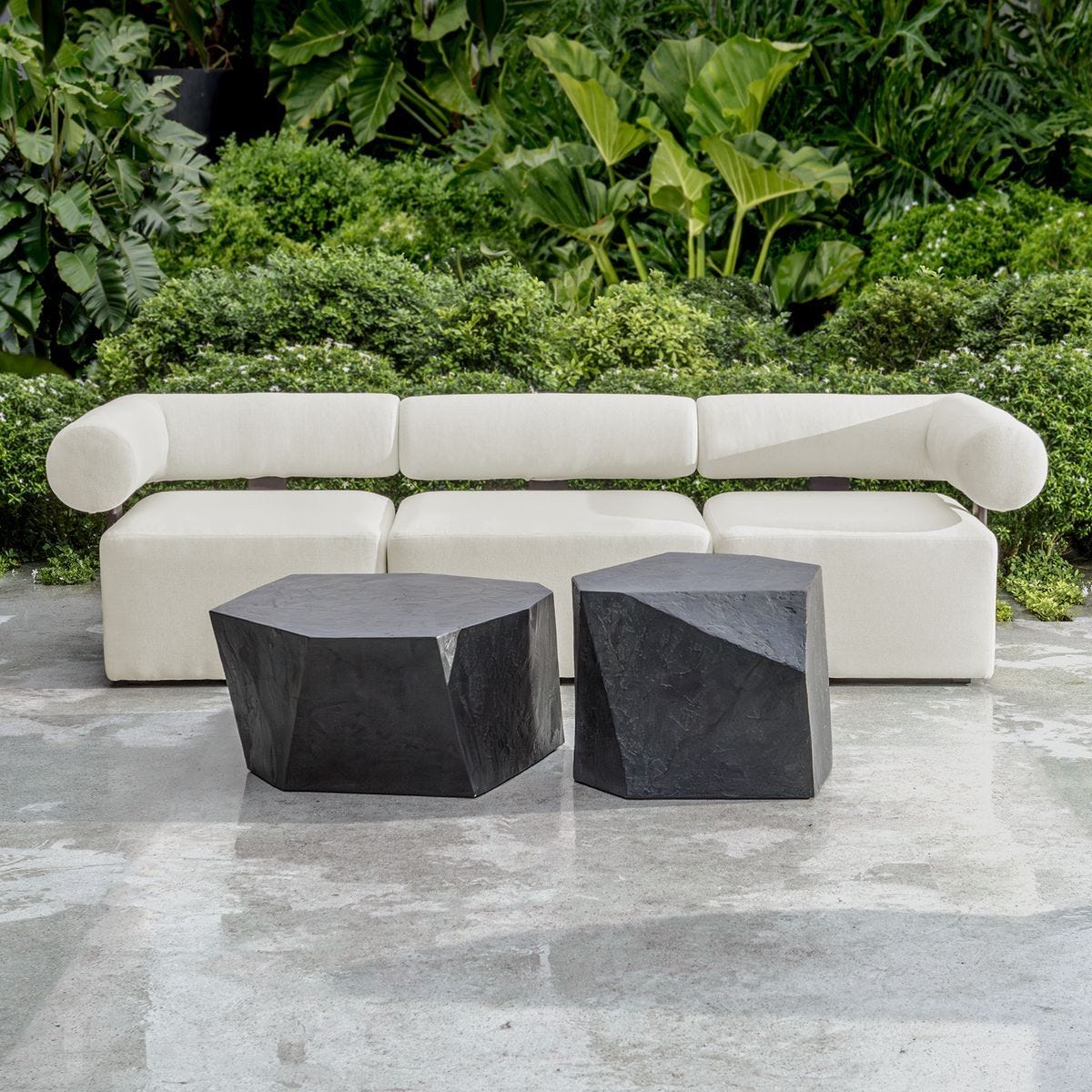 Parra Indoor-Outdoor Coffee Table, Slate – Furniture by Uttermost | Sutter & Vale