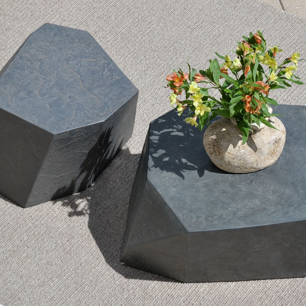 Parra Indoor-Outdoor Coffee Table, Slate