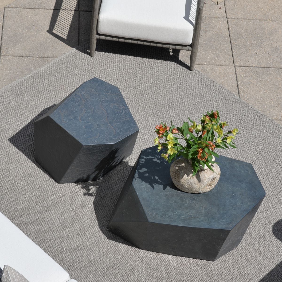Parra Indoor-Outdoor Coffee Table, Slate