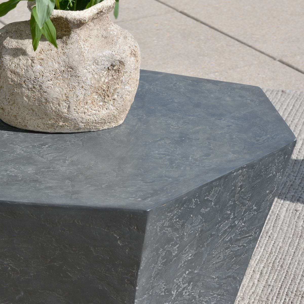 Parra Indoor-Outdoor Coffee Table, Slate – Furniture by Uttermost | Sutter & Vale