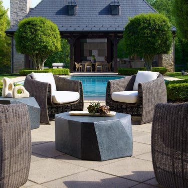 Parra Indoor-Outdoor Coffee Table, Slate
