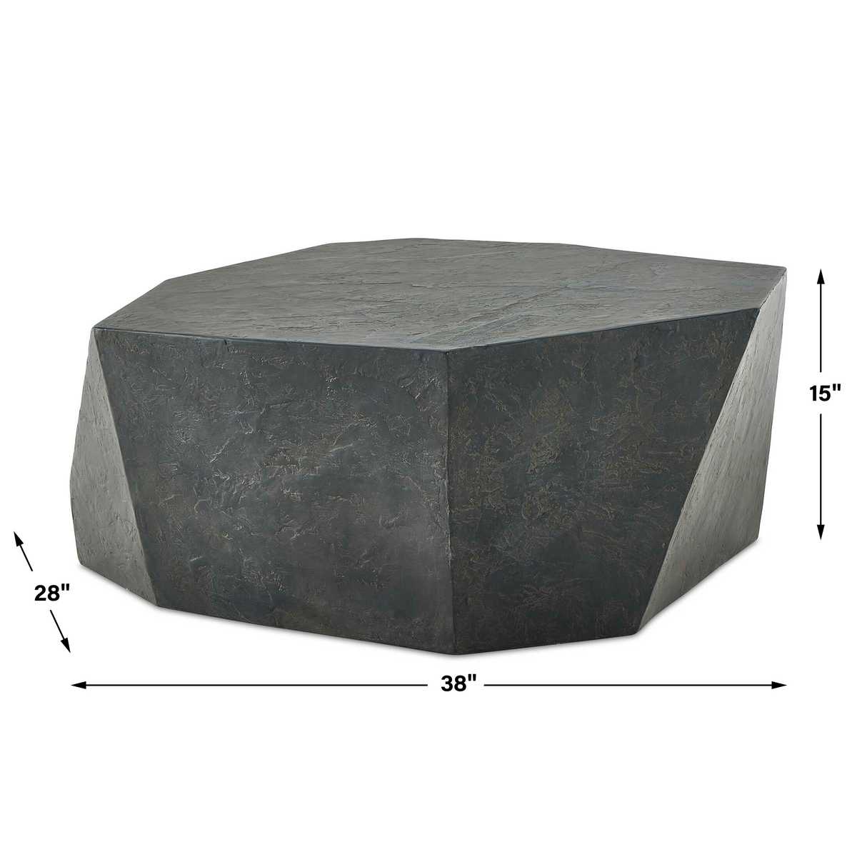 Parra Indoor-Outdoor Coffee Table, Slate