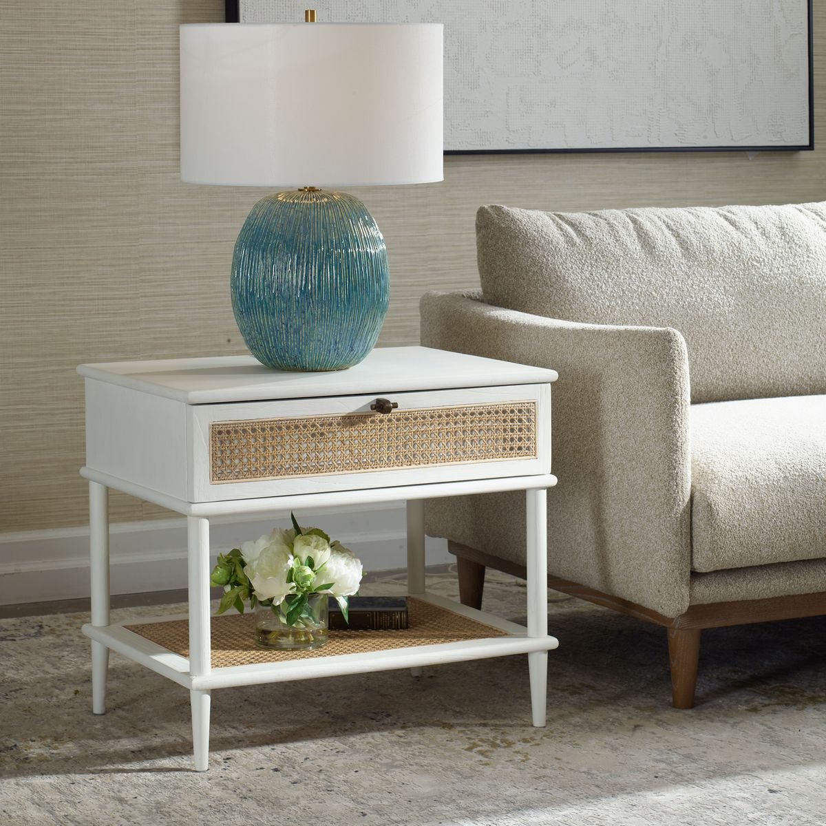 Coast Side Table, White – Furniture by Uttermost | Sutter & Vale