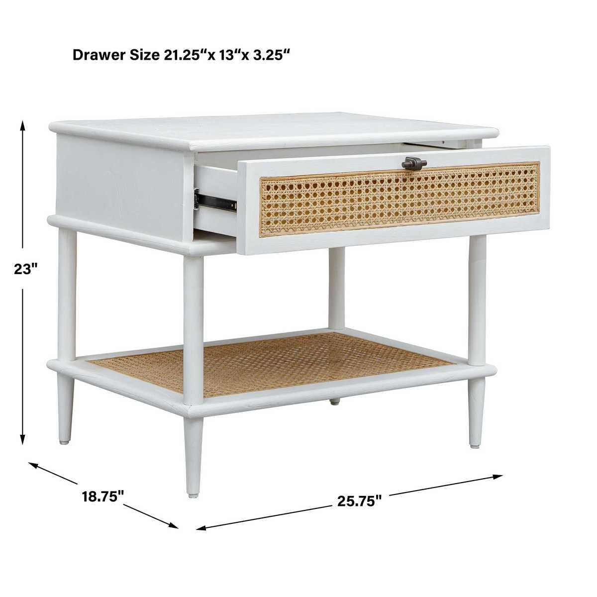 Coast Side Table, White – Furniture by Uttermost | Sutter & Vale