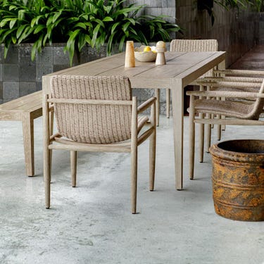 Sumba Outdoor Dining Chair, Oatmeal