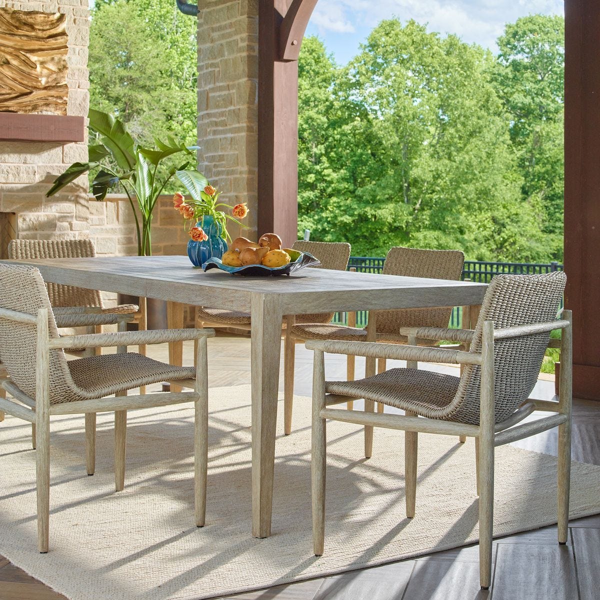Sumba Outdoor Dining Chair, Oatmeal – Furniture by Uttermost | Sutter & Vale