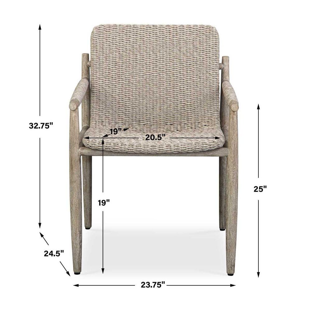 Sumba Outdoor Dining Chair, Oatmeal
