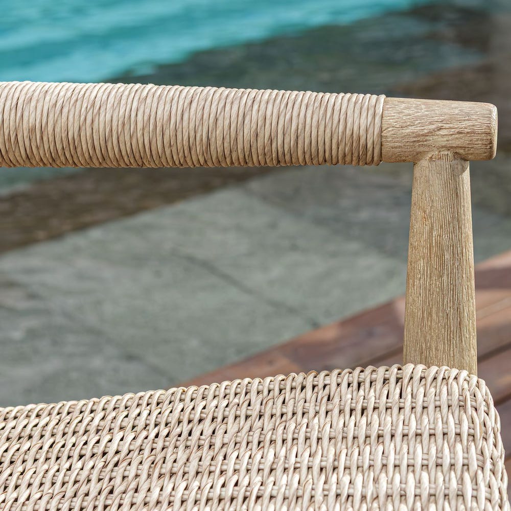 Sumba Outdoor Lounge Chair, Oatmeal