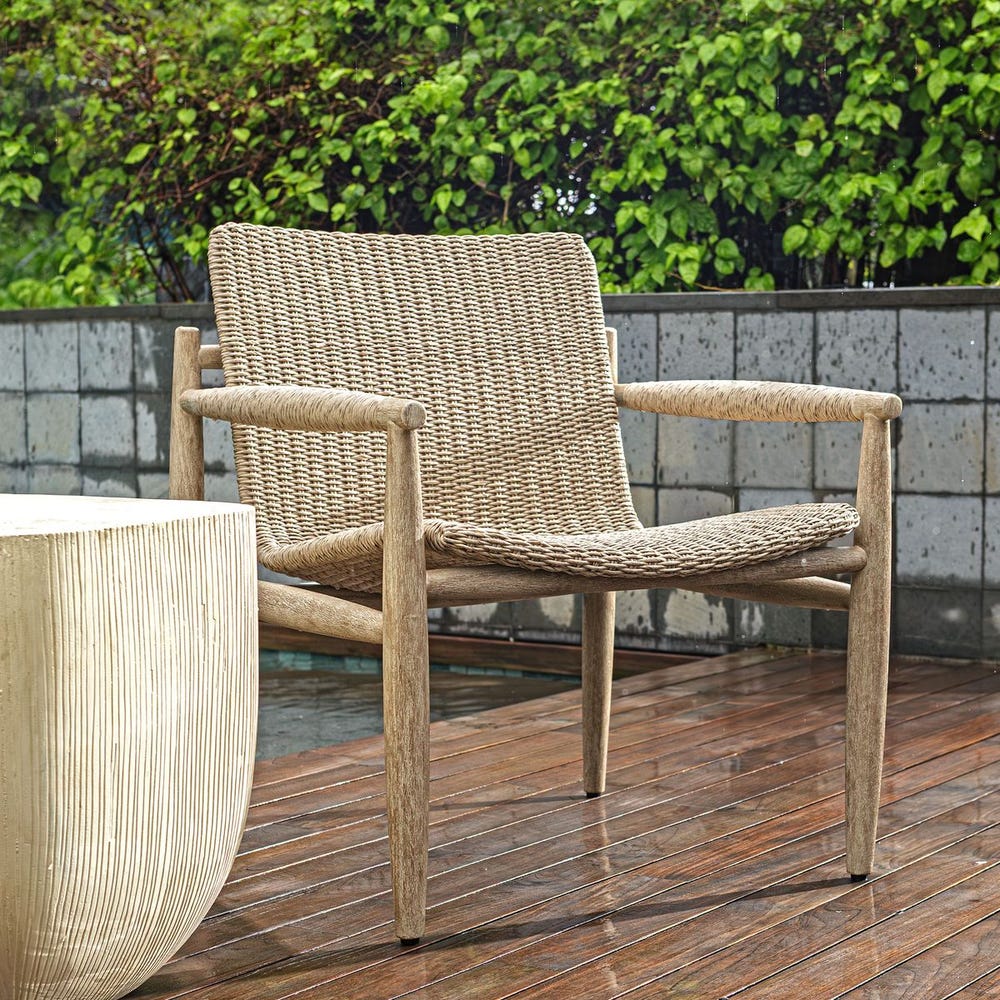 Sumba Outdoor Lounge Chair, Oatmeal