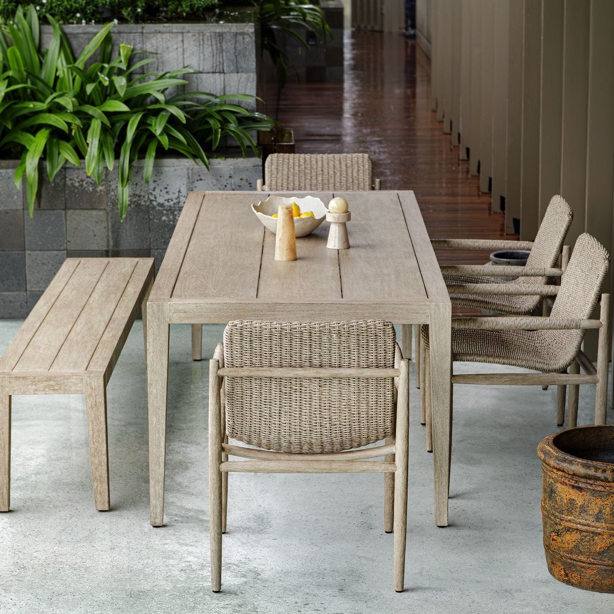Kirkham Indoor-Outdoor Dining Table – Furniture by Uttermost | Sutter & Vale