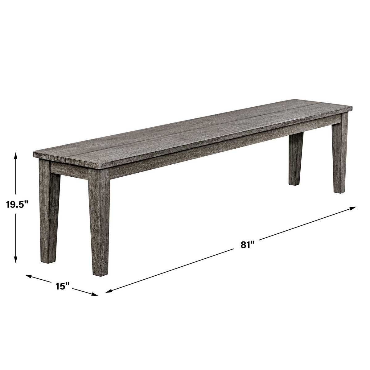 Forsyth Outdoor Bench – Furniture by Uttermost | Sutter & Vale