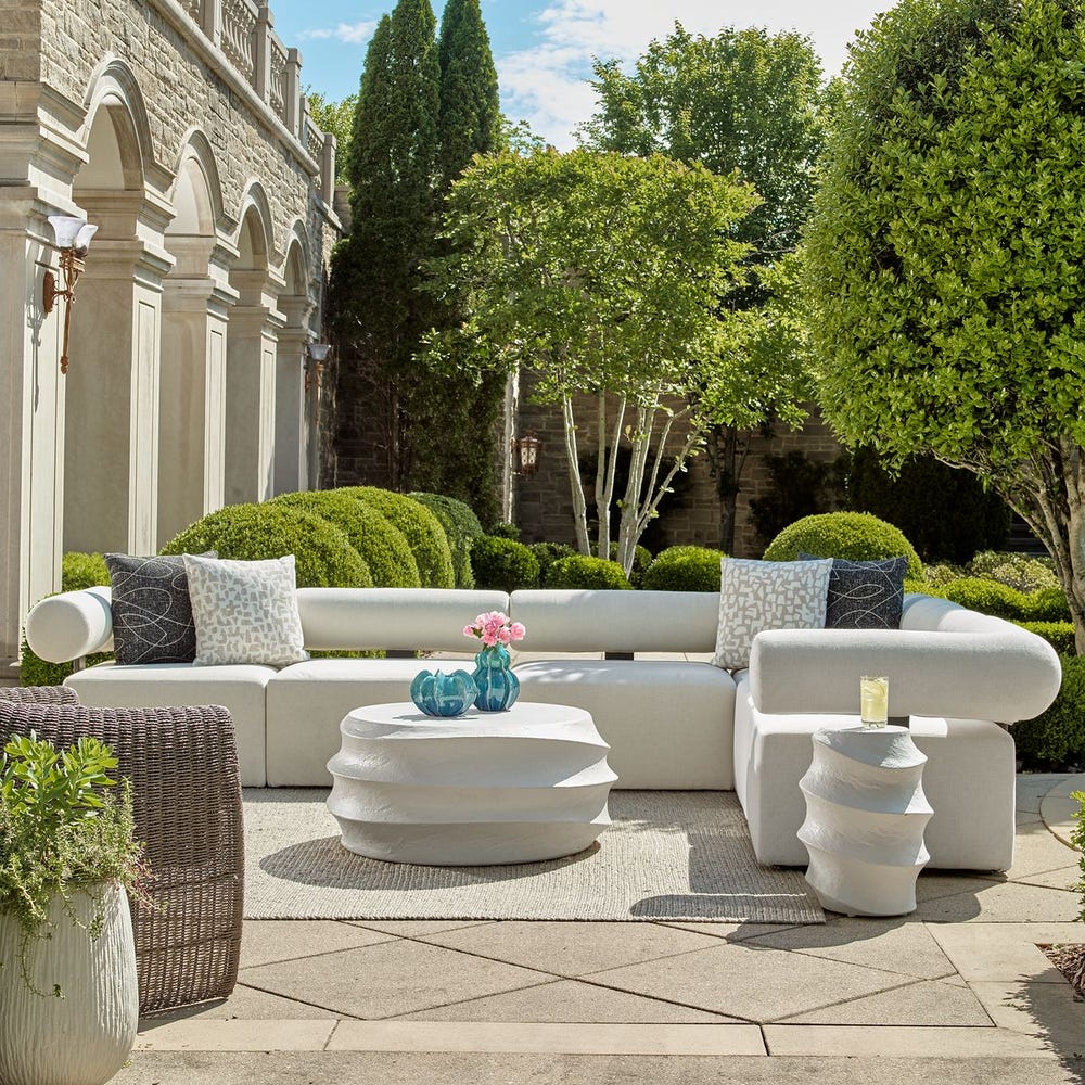 Winded Indoor-Outdoor Accent Table