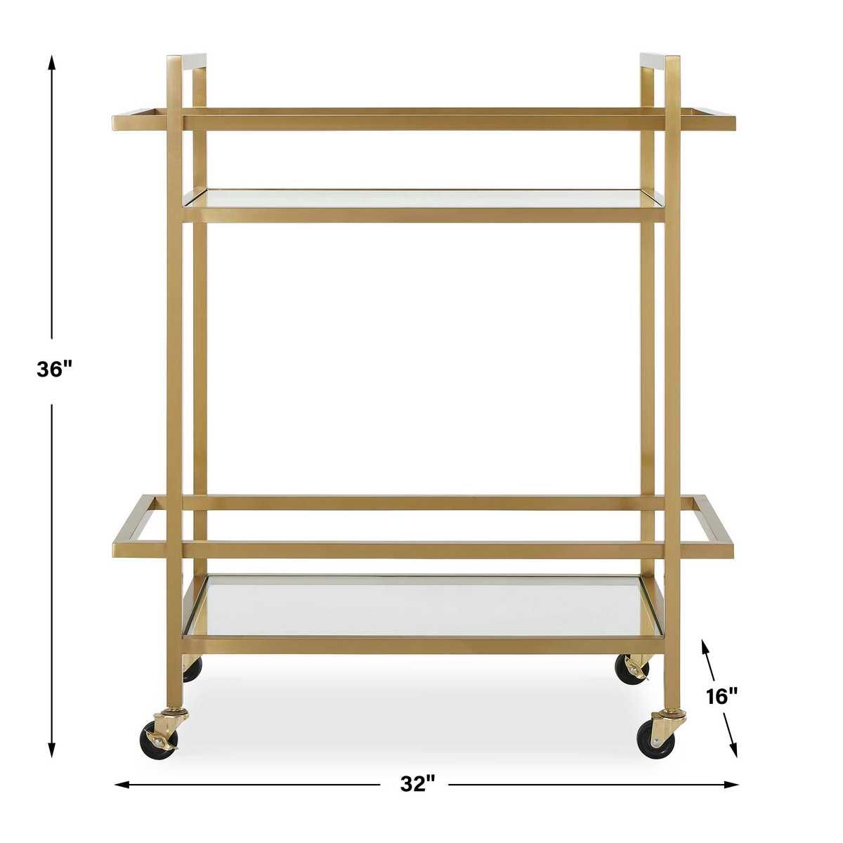 Erena Bar Cart – Furniture by Uttermost | Sutter & Vale