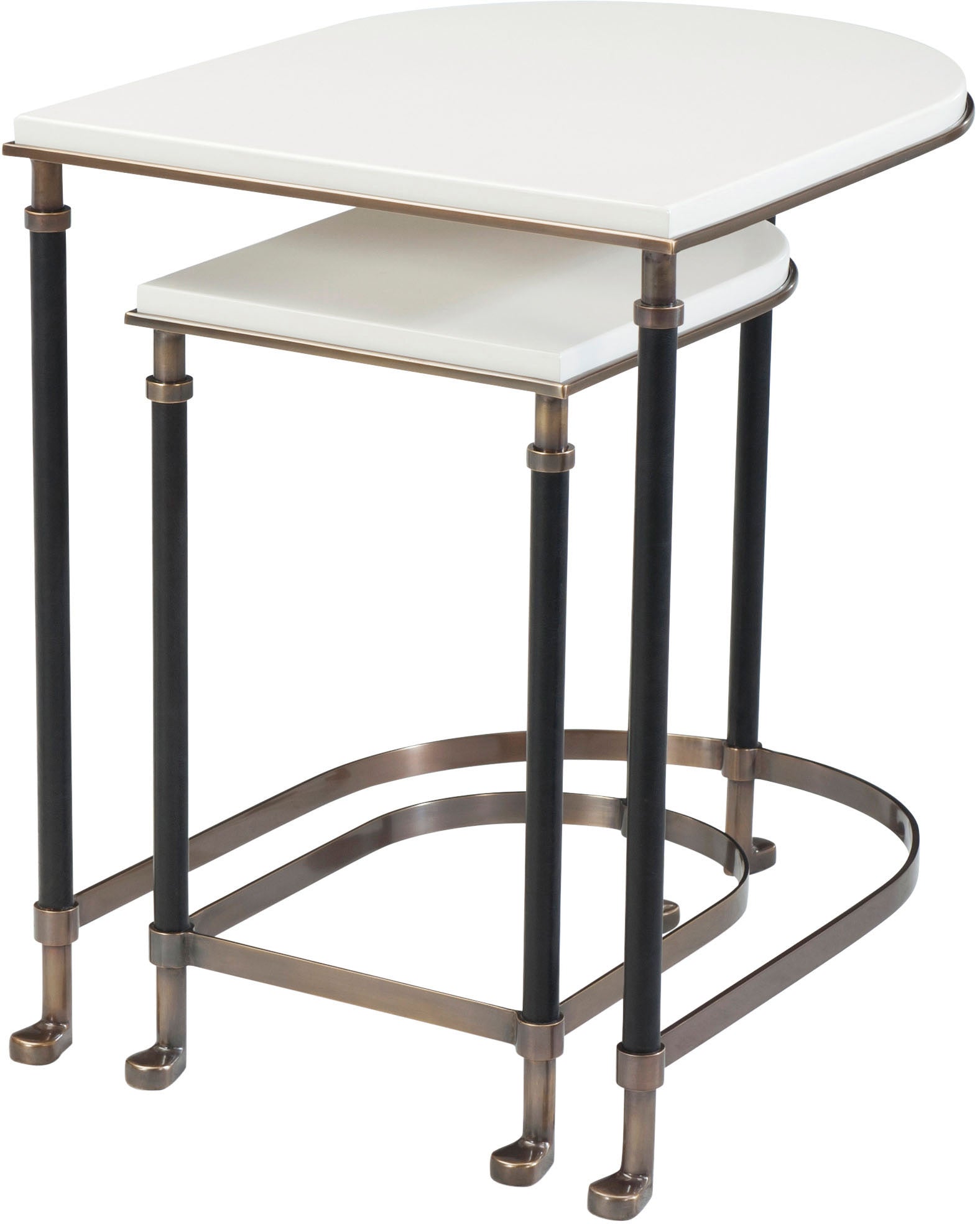 Torrance Nest of Tables in Brass, Iron - Theodore Alexander