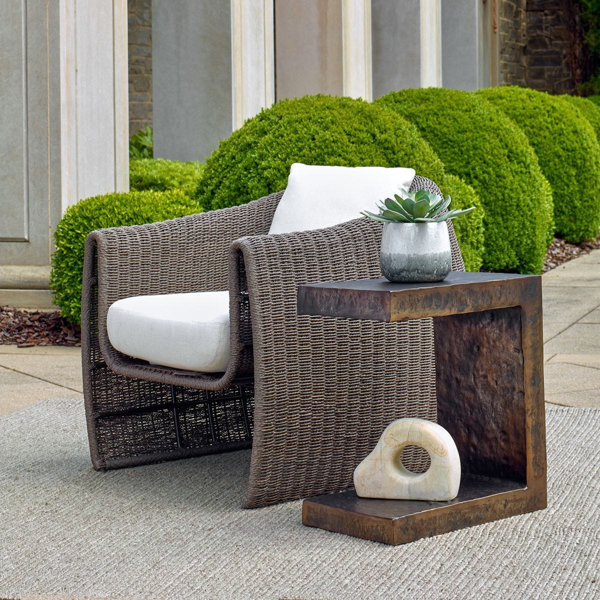 Obra Indoor-Outdoor Side Table – Furniture by Uttermost | Sutter & Vale