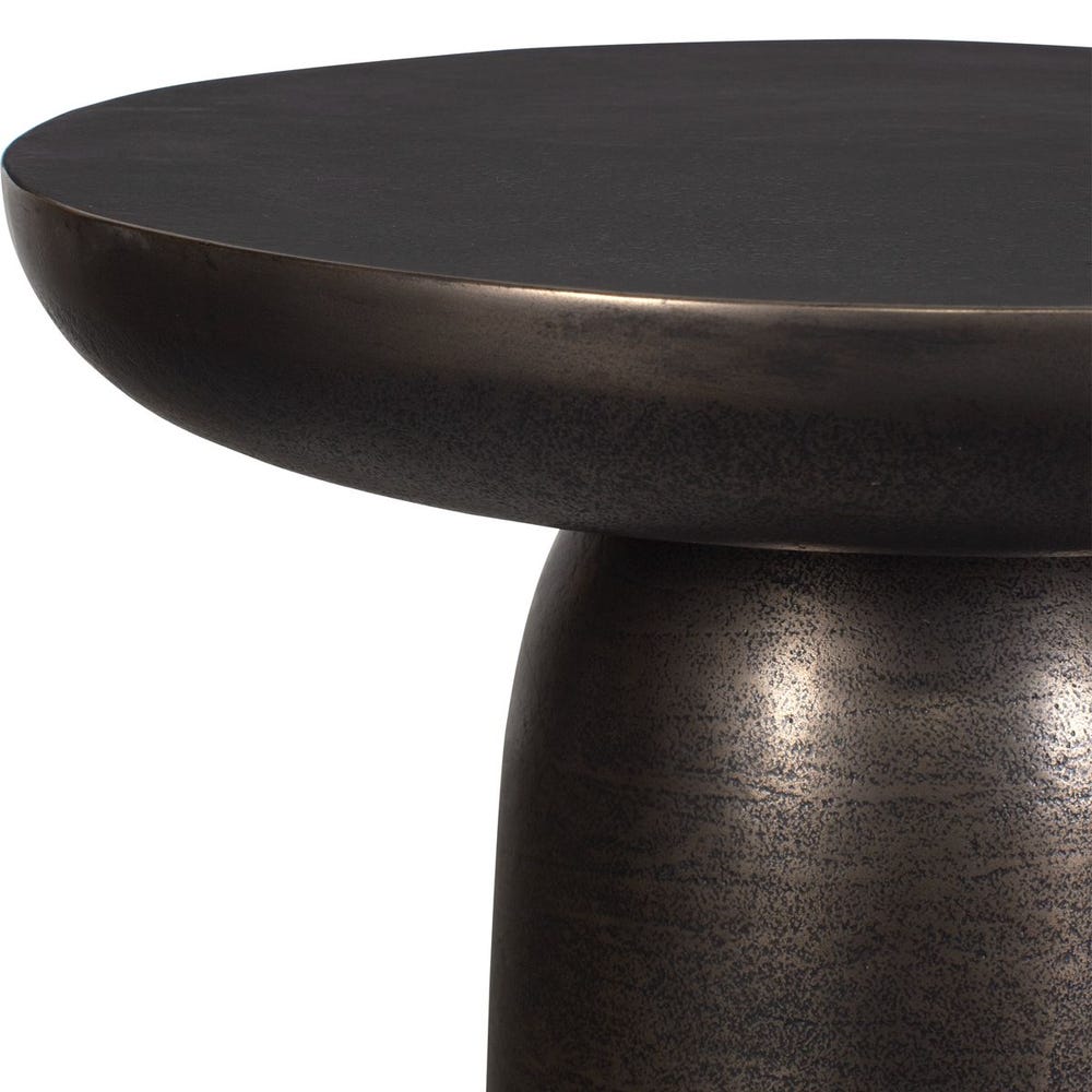 Joppa Indoor-Outdoor Accent Table, Golden Dark Bronze