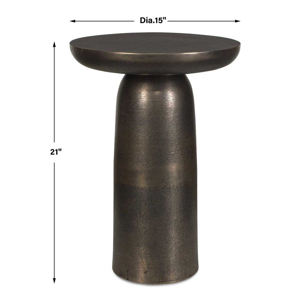 Joppa Indoor-Outdoor Accent Table, Golden Dark Bronze