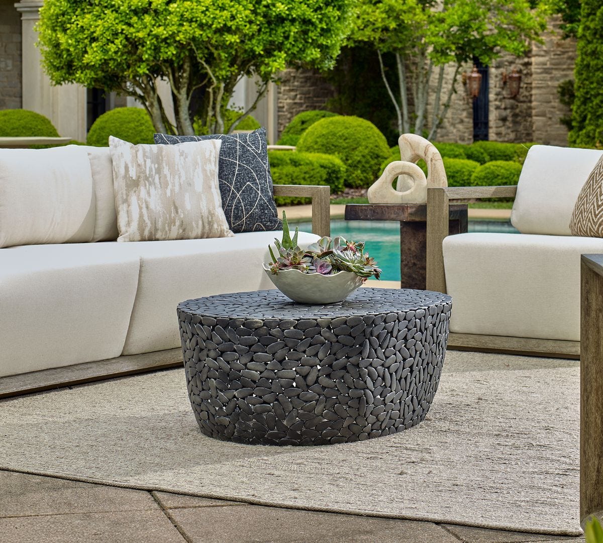 Rivington Indoor-Outdoor Coffee Table – Furniture by Uttermost | Sutter & Vale