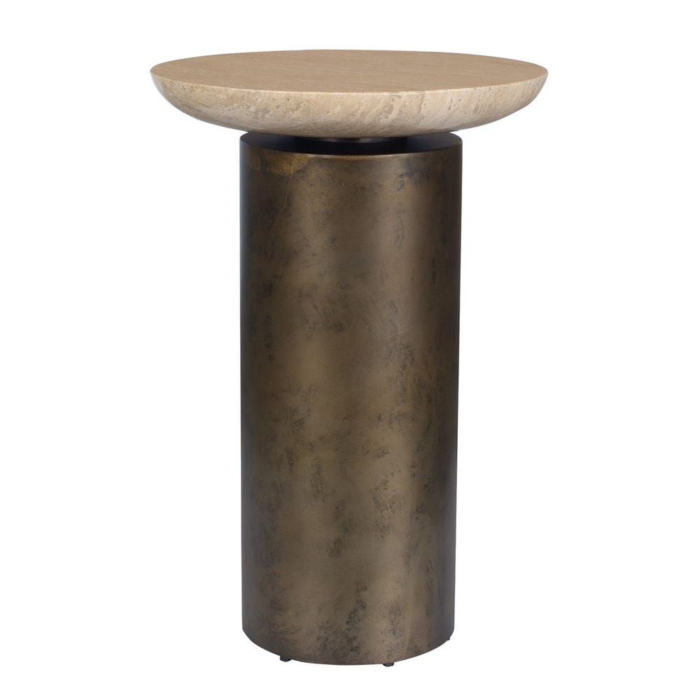 Oslo Indoor-Outdoor Accent Table, Brass, 2 Cartons