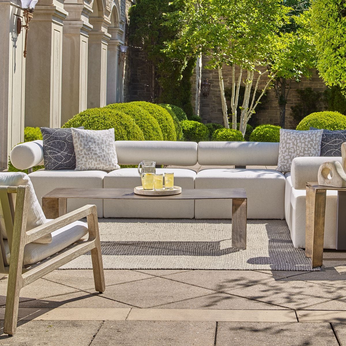 Reade Indoor-Outdoor Coffee Table – Furniture by Uttermost | Sutter & Vale