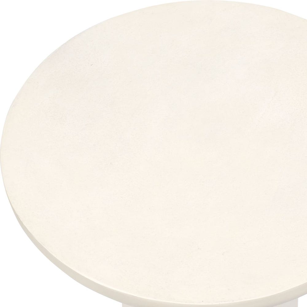 Joppa Indoor-Outdoor Accent Table, Warm White